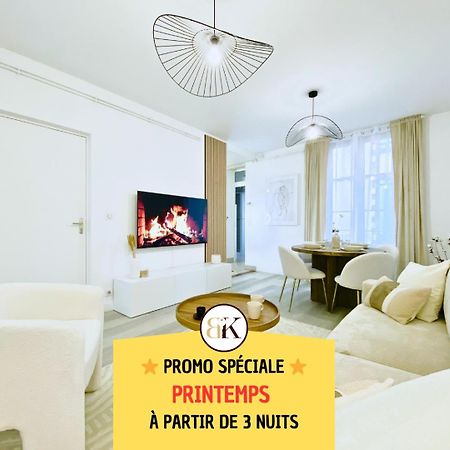 Le Subtil - Best Keys - Elegance & Confort - 2 Chambres Separees - Lit Queen Size - Smart Tv Netflix - Entre Gare & Centre Ville - A 1H De Paris - Wifi Fibre - Check-In Autonome 상스 외부 사진